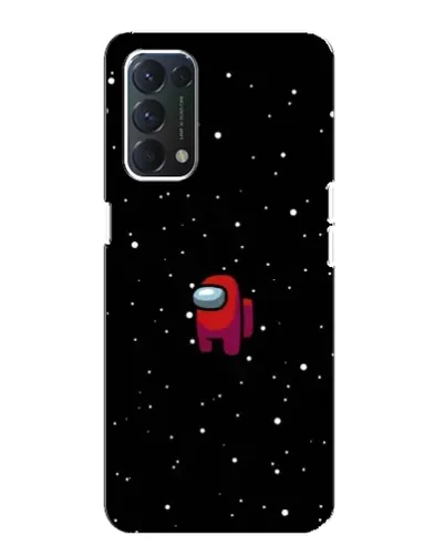 Чехол для OPPO A74 с картинкой «Красный Among Us» Чехол для OPPO A74 с картинкой «Красный Among Us»