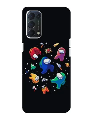 Чехол для OPPO A74 с картинкой «Among Us космос» Чехол для OPPO A74 с картинкой «Among Us космос»