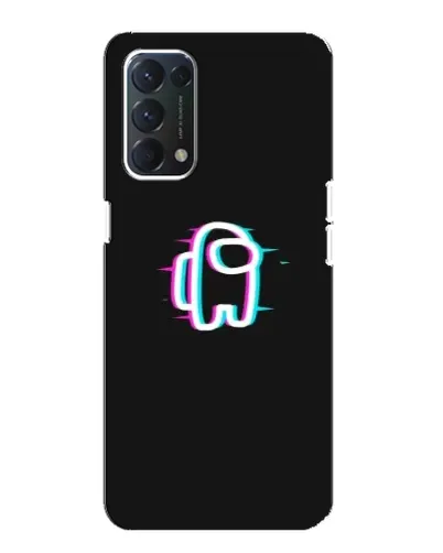 Чехол для OPPO A74 с картинкой «Among Us неон» Чехол для OPPO A74 с картинкой «Among Us неон»
