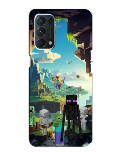 Чохол для OPPO A74 з картинкою «Ендермен у лісі»