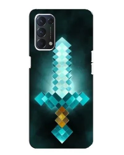 Чохол для OPPO A74 з картинкою «Алмазний меч неон»