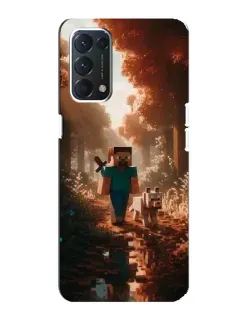 Чохол для OPPO A74 з картинкою «Стів у лісі»