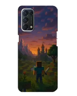 Чохол для OPPO A74 з картинкою «Стів біля вежі»