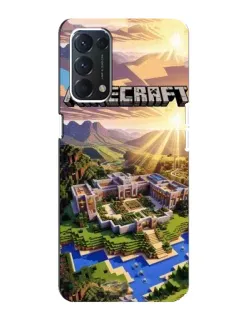 Чохол для OPPO A74 з картинкою «Minecraft панорама»
