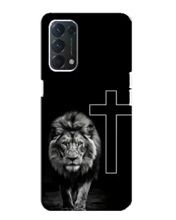 Чохол для OPPO A74 з картинкою «Лев та Хрест» Чохол для OPPO A74 з картинкою «Лев та Хрест»