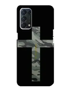 Чохол для OPPO A74 з картинкою «Мілітарі Хрест»