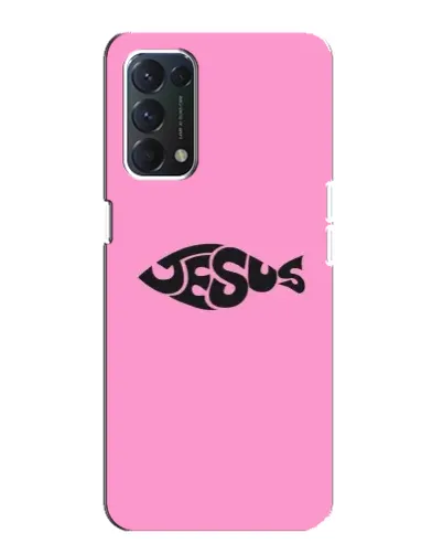 Чохол для OPPO A74 з картинкою «Рожевий символ Jesus» Чохол для OPPO A74 з картинкою «Рожевий символ Jesus»