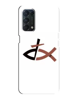 Чохол для OPPO A74 з картинкою «Риба та хрест»