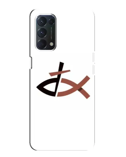 Чохол для OPPO A74 з картинкою «Риба та хрест» Чохол для OPPO A74 з картинкою «Риба та хрест»