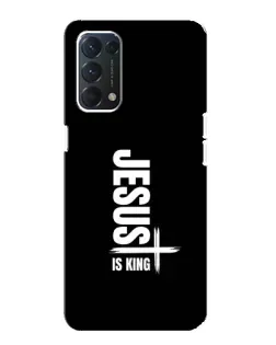 Чохол для OPPO A74 з картинкою «Вертикаль віри Jesus»