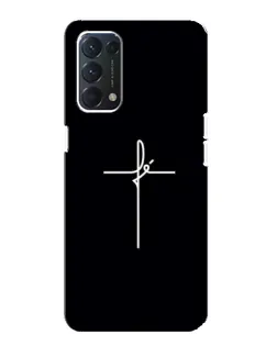 Чехол для OPPO A74 с картинкой «Тонкий крест»