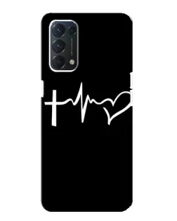 Чехол для OPPO A74 с картинкой «Пульс веры»