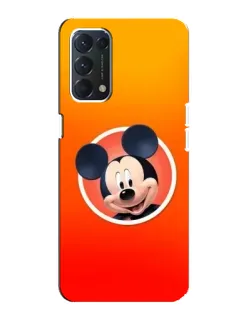 Чехол для OPPO A74 с картинкой «Mickey в круге»
