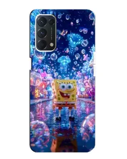 Чехол для OPPO A74 с картинкой «Неоновый океан»