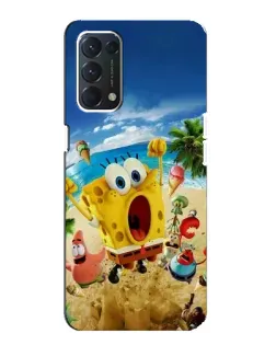 Чехол для OPPO A74 с картинкой «Развлечения на пляже»