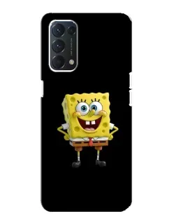 Чехол для OPPO A74 с картинкой «Классический Губка Боб»