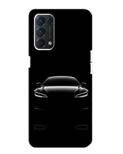 Чехол для OPPO A74 с картинкой «Силуэт Tesla Night» Чехол для OPPO A74 с картинкой «Силуэт Tesla Night»