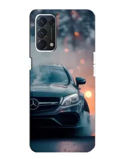 Чехол для OPPO A74 с картинкой «Mercedes — ночной город» Чехол для OPPO A74 с картинкой «Mercedes — ночной город»