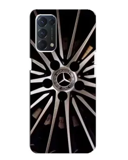 Чехол для OPPO A74 с картинкой «Диск Mercedes»