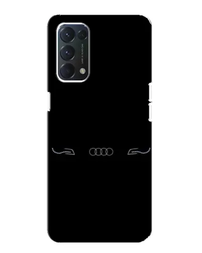Чехол для OPPO A74 с картинкой «Audi — световой подпись»