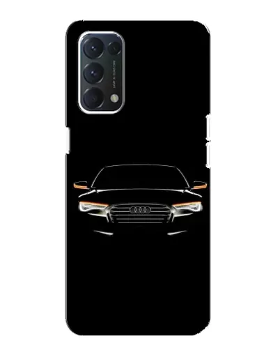 Чехол для OPPO A74 с картинкой «Audi — ночной контур»
