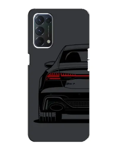 Чехол для OPPO A74 с картинкой «Задняя часть Audi — арт»