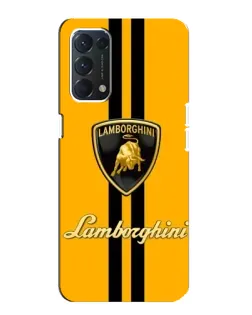 Чехол для OPPO A74 с картинкой «Lamborghini Stripe желтый» Чехол для OPPO A74 с картинкой «Lamborghini Stripe желтый»