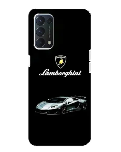 Чехол для OPPO A74 с картинкой «Логотип Lamborghini классика»