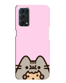 Чехол для OPPO A74 с картинкой «Pusheen и печенье» Чехол для OPPO A74 с картинкой «Pusheen и печенье»