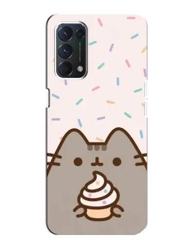 Чехол для OPPO A74 с картинкой «Пушин с кексом»