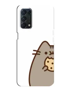 Чехол для OPPO A74 с картинкой «Пушин с печеньем»