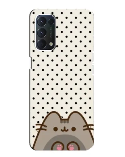 Чехол для OPPO A74 с картинкой «Пушин в горошек»