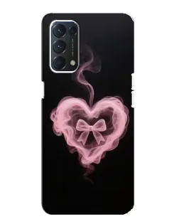 Чехол для OPPO A74 с картинкой «Дымчатое сердце»