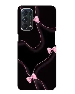Чехол для OPPO A74 с картинкой «Розовые ленты»