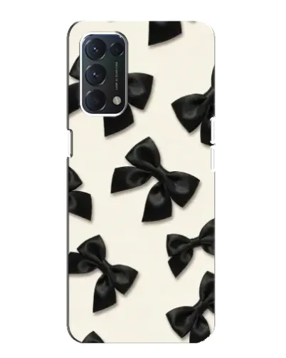 Чехол для OPPO A74 с картинкой «Черные бантики» Чехол для OPPO A74 с картинкой «Черные бантики»