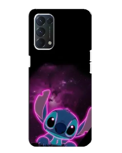 Чехол для OPPO A74 с картинкой «Неоновый Stitch»