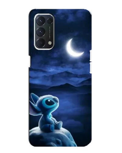 Чехол для OPPO A74 с картинкой «Лунная ночь Стича»