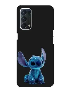 Чехол для OPPO A74 с картинкой «Стич на черном» Чехол для OPPO A74 с картинкой «Стич на черном»