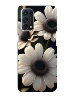 Чохол для OPPO A74 з картинкою «Білі маргаритки макро»