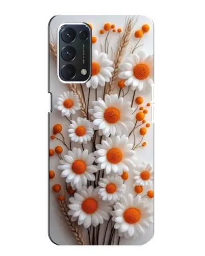 Чохол для OPPO A74 з картинкою «Білі сухоцвіти»