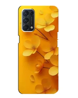 Чохол для OPPO A74 з картинкою «Золоті пелюстки»