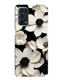 Чохол для OPPO A74 з картинкою «Об'ємні білі квіти»