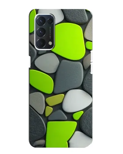 Чехол для OPPO A74 с картинкой «Яркая неоновая галька»
