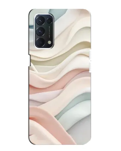 Чехол для OPPO A74 с картинкой «Пастельные нежные волны»