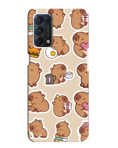 Чехол для OPPO A74 с картинкой «Капибары паттерн» Чехол для OPPO A74 с картинкой «Капибары паттерн»