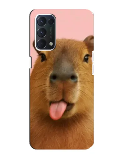 Чехол для OPPO A74 с картинкой «Капибара с языком» Чехол для OPPO A74 с картинкой «Капибара с языком»
