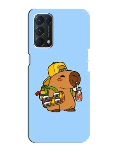 Чехол для OPPO A74 с картинкой «Капибара на скейте» Чехол для OPPO A74 с картинкой «Капибара на скейте»