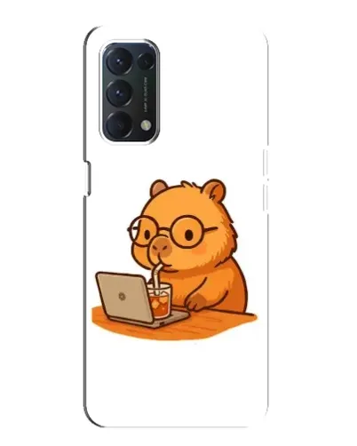Чехол для OPPO A74 с картинкой «Капибара с ноутбуком» Чехол для OPPO A74 с картинкой «Капибара с ноутбуком»