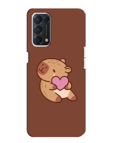 Чехол для OPPO A74 с картинкой «Капибара с сердцем» Чехол для OPPO A74 с картинкой «Капибара с сердцем»
