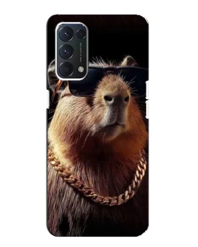 Чехол для OPPO A74 с картинкой «Капибара золотая цепь» Чехол для OPPO A74 с картинкой «Капибара золотая цепь»